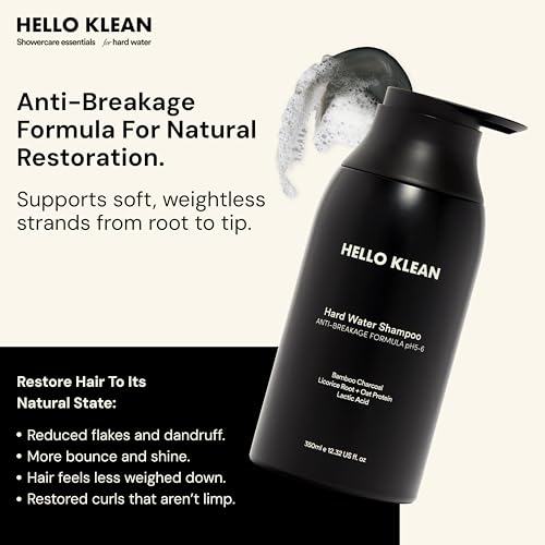 Hello Klean Hard Water Shampoo - Anti-Breakage Formula Repairs Damage Caused by Hard Water - Cleanses Dirt & Oil - Removes Mineral & Chlorine Residue - Intense Hydration Restores Bounce & Volume - Image 4