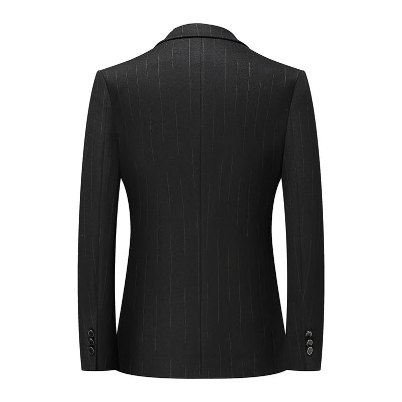 Men's Black Suit Jacket Two Button Slim Fit Sport Coat Business Daily Blazers for Wedding Prom Homecoming2