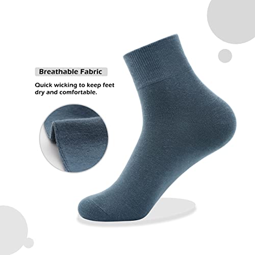 Women's Cotton Socks, Soft Thin Breathable Moisture Wicking Ankle Crew Casual Socks 6 Pairs2