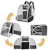 Cat-BackpackLarge-Expandable-Pet-Carrier-BackpackCat-BookbagAirline-Approved-Pet-Travel-Backpack-Carrier-BagClear-Outdoor-Hiking-Backpack-for-Small-Dog-Cat-Puppy-Kitten-Bunny-Bird-Chicken-Black Cat Backpack - The Perfect Pet Carrier for Your Adventurous Cat