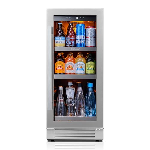 CaLefort 15 Beverage Fridge Under Counter 100 Can Beverage Refrigerator