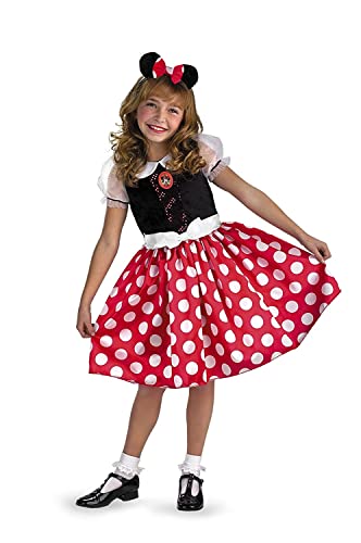 Disney Minnie Mouse Classic Girls' Costume Red, M(7-8) #TOP25