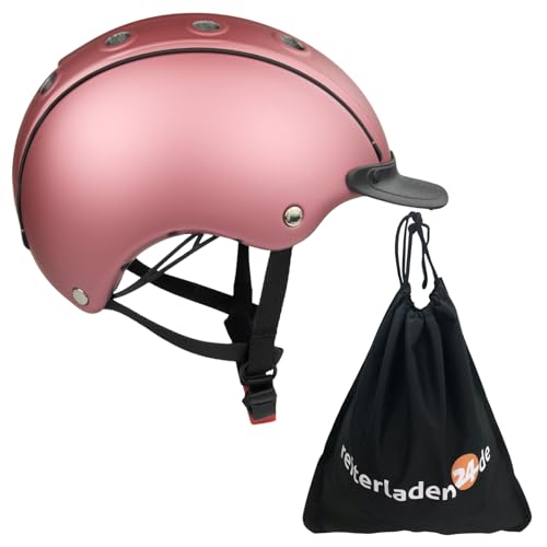 RL24 - Casco Kinder Reithelm Choice Turnier inkl. Schutzbeutel – Mädchen & Jungen Reitkappe – Helm zum Reiten, Fahrrad- & Skifahren – Reiterhelm in English Rose matt – Gr. S (52-56 cm)