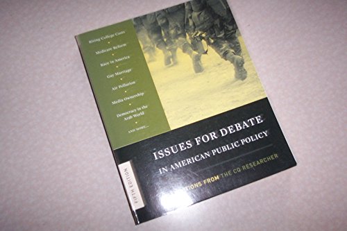 Issues for Debate in American Public Policy: Se... 156802889X Book Cover