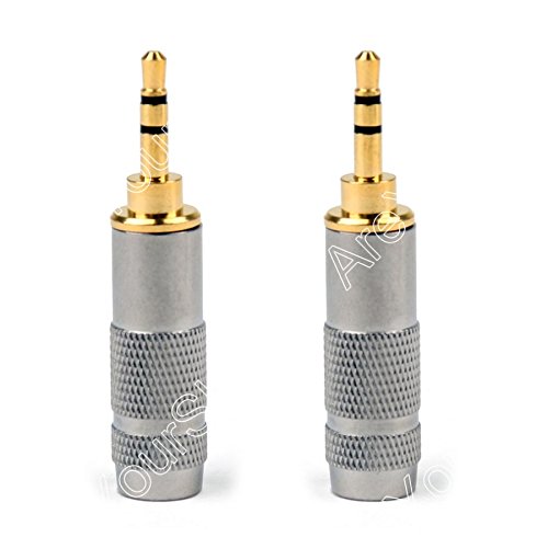 2PCS 2.5mm Stereo Male Repair Headphone Jack Plug miniatura 1