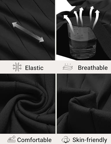 Image of COOFANDY Mens Polo Shirts Short Sleeve V Neck Knit Shirts for Men Casual Old Money Clothes Mens Golf Shirt