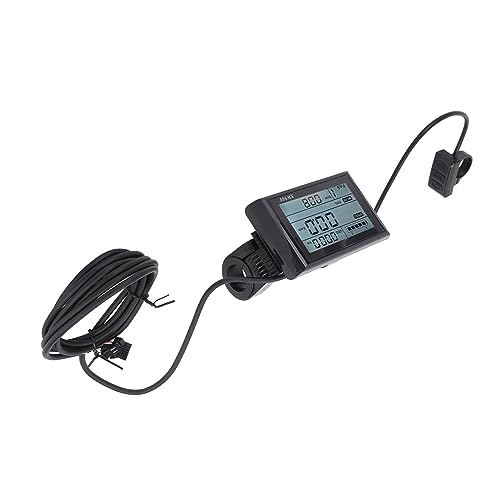 Écran LCD pour vélo électrique en ABS noir - Compteur multifonction étanche - 5