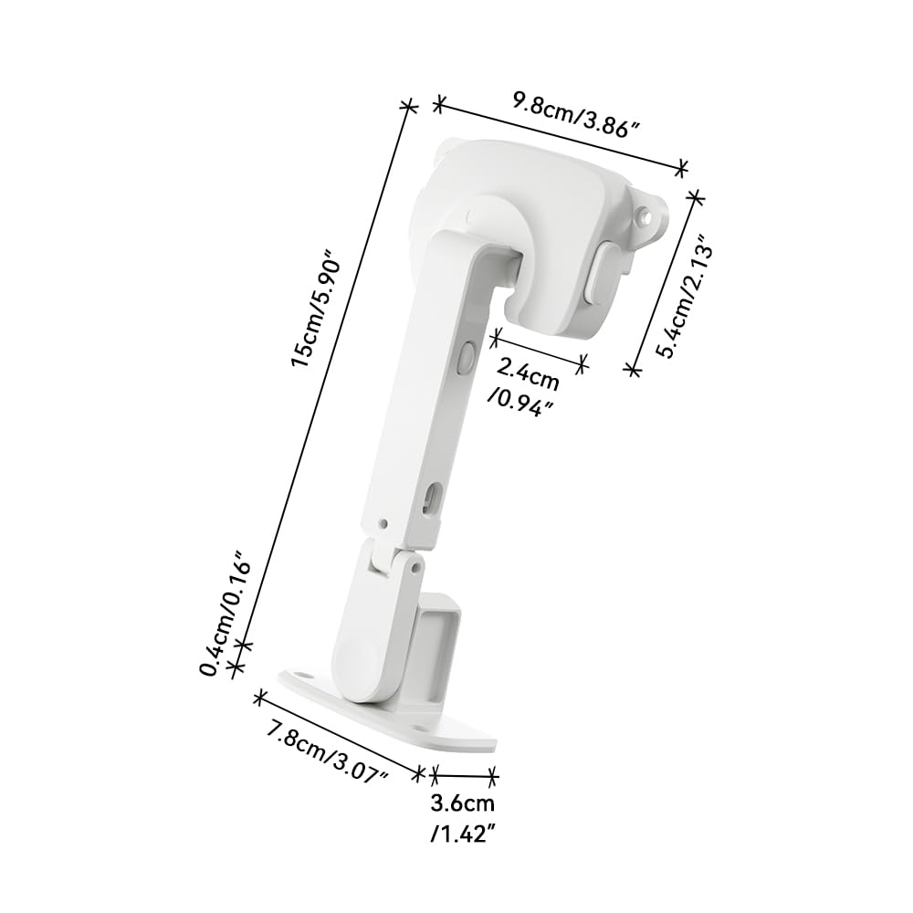SAFELON 2 Pièces Amélioré Réglable Fenêtre Espace Taille Bébé Fenêtre Limiteur de Fenêtre, Serrure de Sécurité fenêtre à l’épreuve des enfants pour enfants et animaux de compagnie (Blanc)