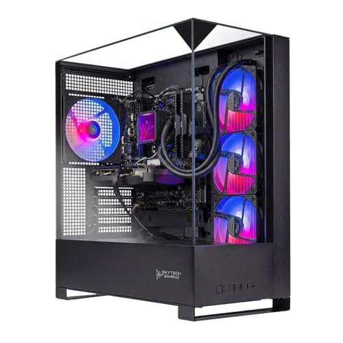 Image of Skytech Gaming Shadow 5 Gaming PC, Intel Ultra 7 270K 5.4GHz, NVIDIA RTX 5070 12GB VRAM, 1TB NVMe SSD, 32GB DDR5 RAM 5600, 750W Gold PSU, 360 ARGB AIO, WI-FI 6, Windows 11, Desktop