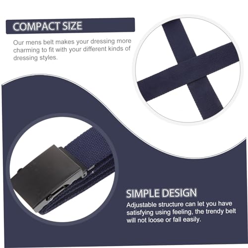 Men Canvas Waist Belt Lightweight Work Belt for Jeans Casual Outfits Fashionable Accessory for Men2