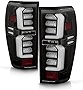VIPMOTOZ OLED Tube Full LED Tail lights lamps Pair Set Compatible With 2019-2022 GM Sierra 1500 2020-2022 2500 3500HD Pickup Truck With Black Housing Clear Lens Replace Incandescent Type