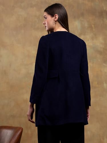 Image of KOTTY Womens Cotton Blend Standard Length Elegant Style Coat - Classic Style with Modern Detailing