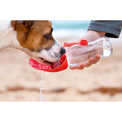 EzyDog Portable Dog Water Bottle, Red - Image 3