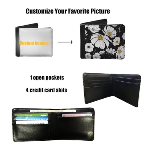Image of Coldinair Forest Bear Wallet for Boys,Cute Wallet for Kids 8-10,Leather Bi-Fold Wallet Small Wallets Slim Coin Purse for Teens Little Boy