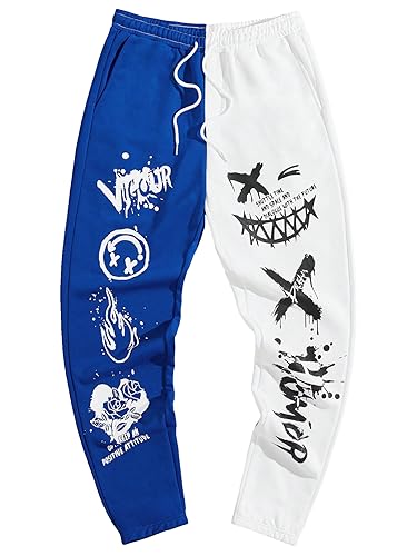 Amazon.com: WDIRARA Men's Two Tone Cartoon Graphic Print