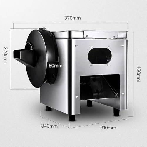 Cortadora eléctrica comercial 850W para carne y verduras miniatura 6