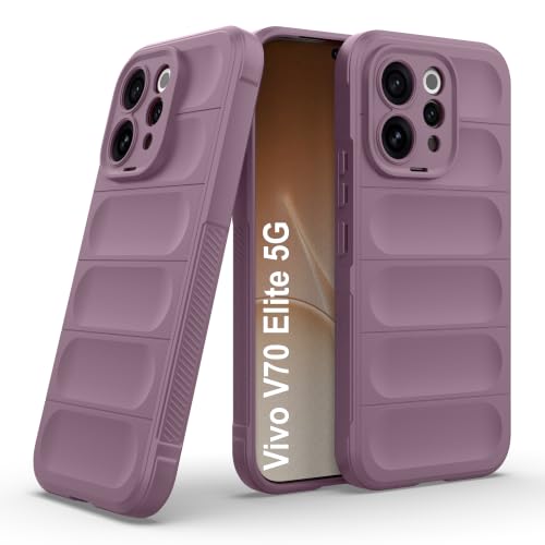 Image of Zapcase Back Case Cover for Vivo V70 Elite 5G | Compatible for Vivo V70 Elite 5G Back Cover | Liquid Silicon Magic Case with Camera Protection | Lavender