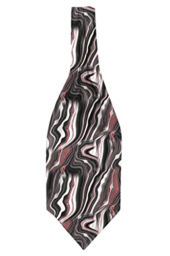 Image of BLACKSMITH Jacquard Microfiber Neckwear Ascot and Matching Pocket Square Set for Men