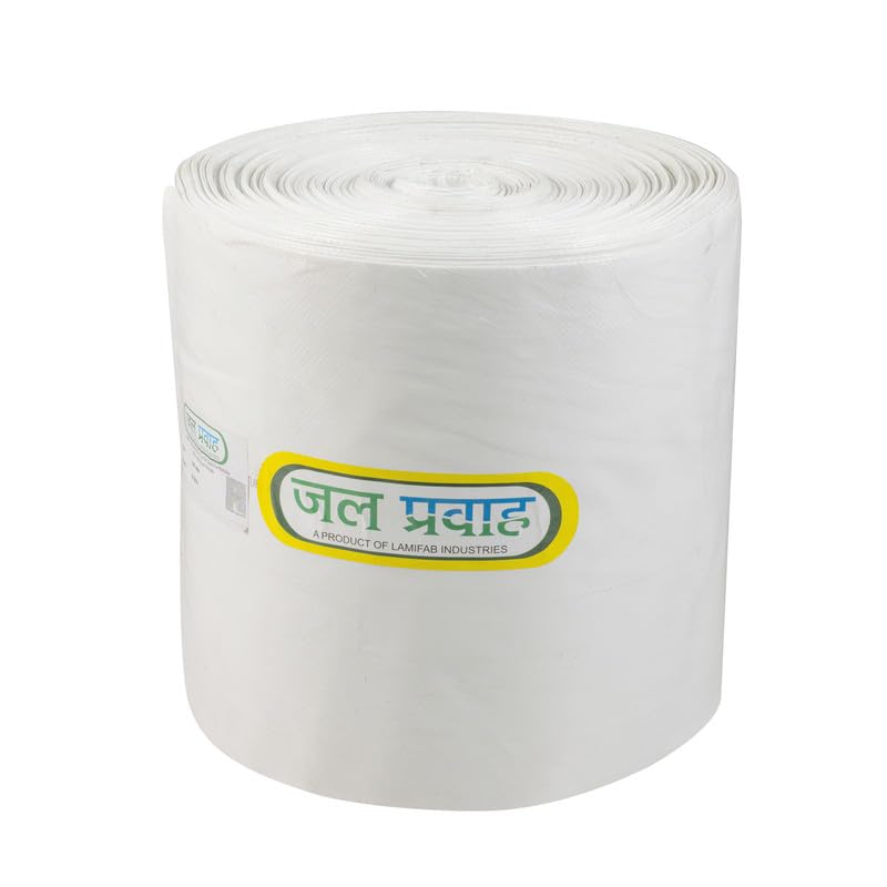 Jal Pravah HDPE lapeta tube pipe 8 inch 60 meter with Repair Kit | hdpe laminated woven lay flat tube | UV Protected Multi layered | Light weight, High Pressure bearing | 60 meter (8 inch/200mm) (B08DDJ2TKW) Amazon Price History, Amazon Price Tracker