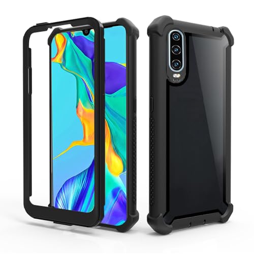 Teléfonos Celulares, Wireless Asuwish - Funda de teléfono para Huawei P30, resistente a los golpes, a prueba de caídas, cuerpo completo, resistente híbrido móvil, doble capa, accesorios...