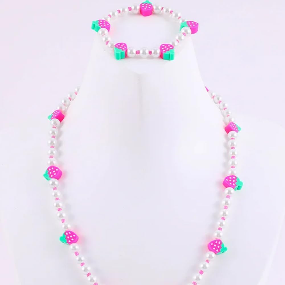 3 Pack Polymer Clay Beads 150 PCS Strawberry Slice Shaped Fruit Bead Small Hole DIY Craft Decoration Connecting with Jewelry Making Accessories for Necklace Bracelet Earrings Pendants - Image 8