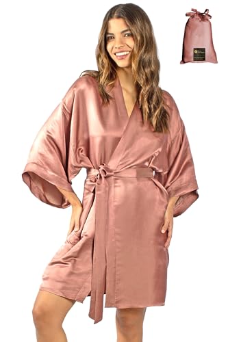 Image of Tara Sartoria Luxury Artisan Silk Kimono Robe for Women, Short, Washable, XS-4XL, Oprah Daily 2025
