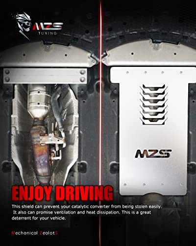 Mzs Catalytic Converter Protection Shield, Anti-Theft Cat Protector Compatible With 2016-2022 Prius Gen 4 #TOP5