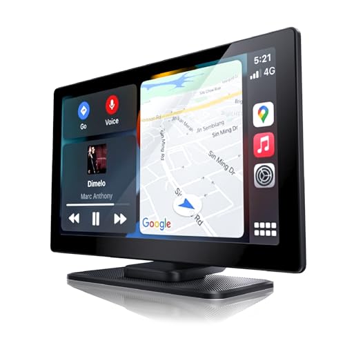 【2025オーディオ ポータブル&カーナビエンタメマシン】VANBAR ディスプレーオーディオ 9インチ CarPlay Android Auto対応 多機能 内蔵スピーカー/AUX/FM/Bluetooth/オーディオ出力 ポータブルディスプレイオーディオ アンドロイドナビ ワイヤレスミラーリング カーオーディオ360度ステレオサラウンド カーディスプレイ 取付簡単 色々な車種に対応