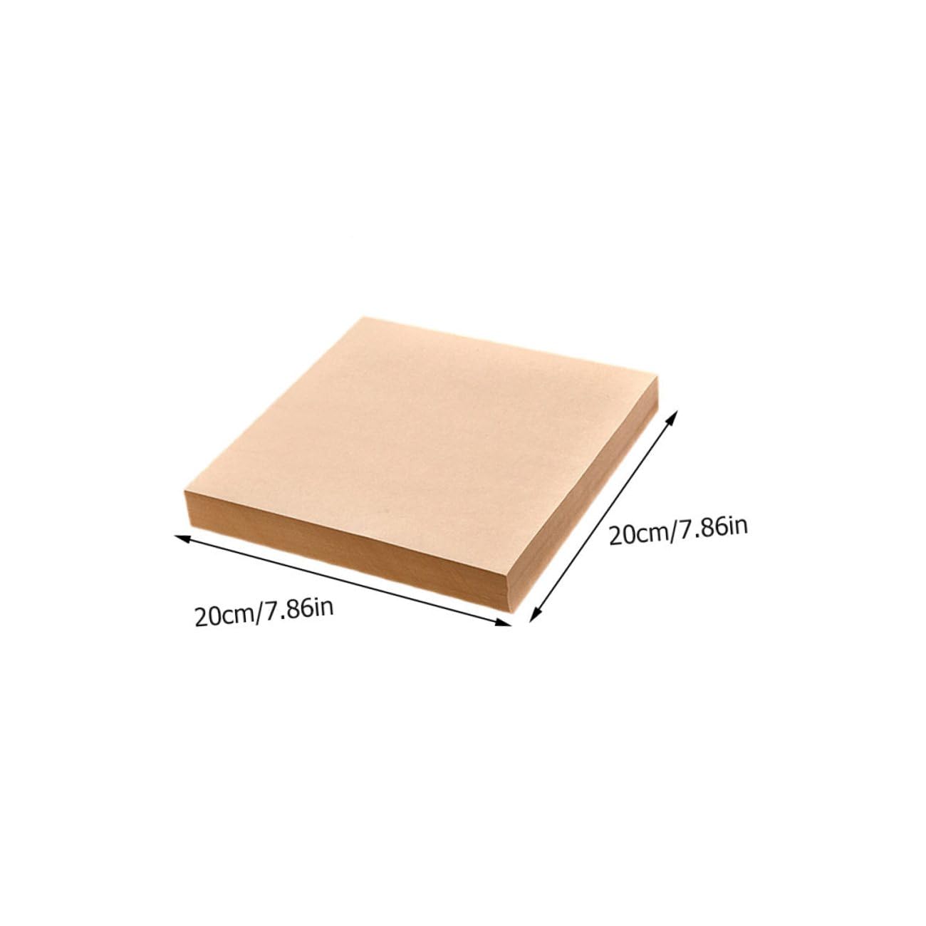 Papel Antigrasa para Hornear 20x20 Cm, Papel de Comida Ecológico de 40g, Resistente al Calor, sin Olor, para Snacks y Frituras, Adecuado para Fiestas y Uso Doméstico, Pack de 500