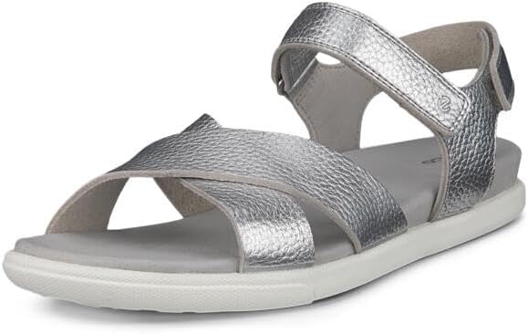 あんこ　新品ECCO ダマラ 本革 レディース フラットサンダルブラッ41 あんこ様専用 新品ECCO ダマラ 本革 レディース フラット