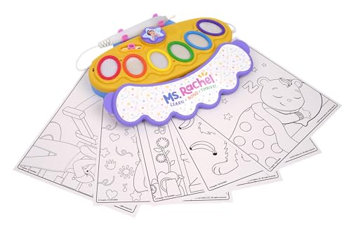 Image of Crayola Color Wonder Magic Light Brush Featuring Ms. Rachel, MessFree Coloring Set with Songs, Paint Set for Toddlers, Art Gift for Kids, Ages 3 & Up