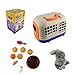 Grooming günstig Kaufen-Tierarzt Spielzeug Kinder mit Käfig, Kikuo Plüsch Kaninchen Hase Spielzeug, Hersity Tierarztkoffer Käfig mit Rädern, Sotodik Grooming Fütterung Kaninchen für Kinder 3+ Jahre alt Mädchen Jungen