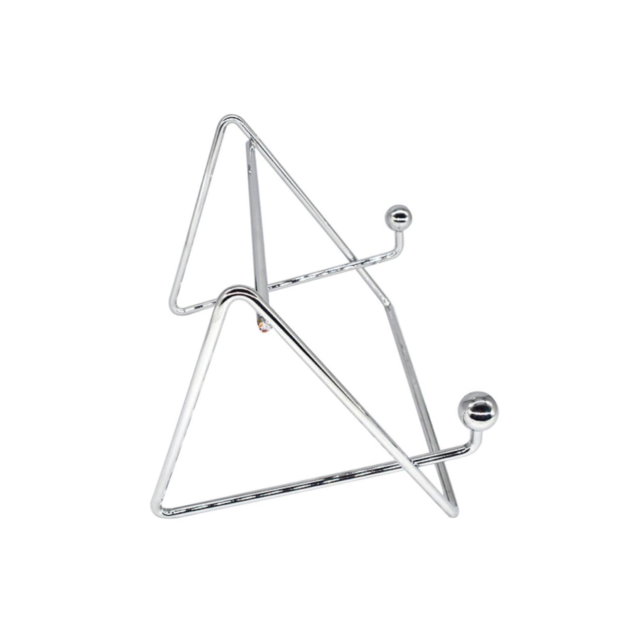 COLLBATH 1Pc Cookbook Stand Upright Manual Display Rack for Recipes Menus and Newspapers Sleek Silver Design for Kitchen Organization and Tidy Workspace