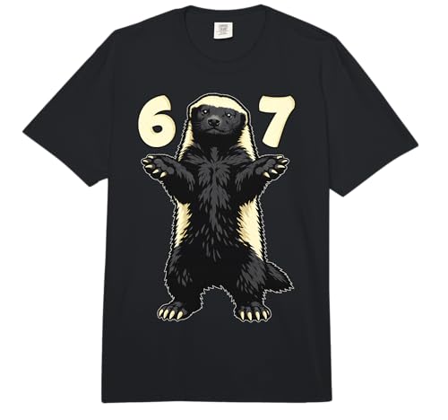 Honey Badger 67 Hand Motion Meme Kids Teens Young Adults Comfort Colors Adult Heavyweight T-Shirt