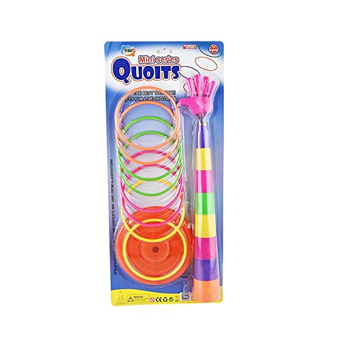Image of Craveon Toys 2 in 1 Ring Toss Game for Speed and Agility Practice Games for Kids, Multi
