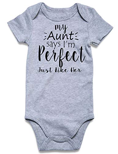 Image of UNIFACO Unisex Baby Funny Saying Outfit Short and Long Sleeve Bodysuits Romper 0-18M