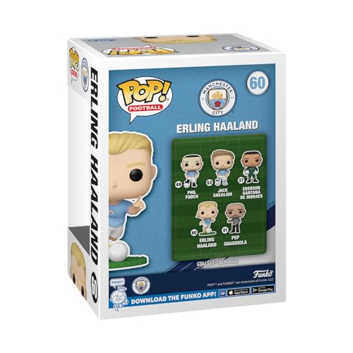 Funko POP! Football: Mancity, Erling Haaland, Manchester City FC, Collectable Vinyl Figure, Gift Idea, Official Merchandise - Image 3