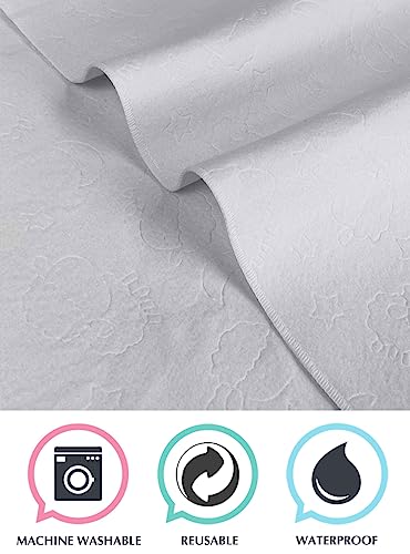 Image of American Baby Company Waterproof Flat Crib Mattress Pad Cover 52 inch x 28 inch - Quilted, Noiseless, Soft & Breathable Crib and Toddler Mattress Protector for Babies, Adults and Pets