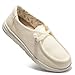 Women's Slip On Loafer Shoes Canvas Low Top Fashion Sneakers Casual Flat Comfortable Walking Shoes New Beige10