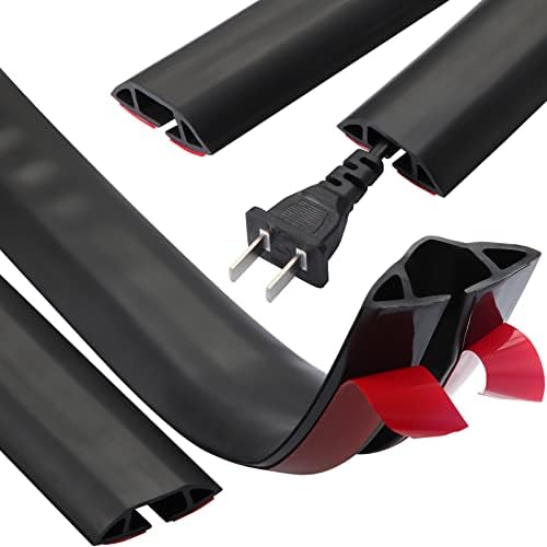 16 ft Floor Cord Cover Overfloor Silicone Cable Protector