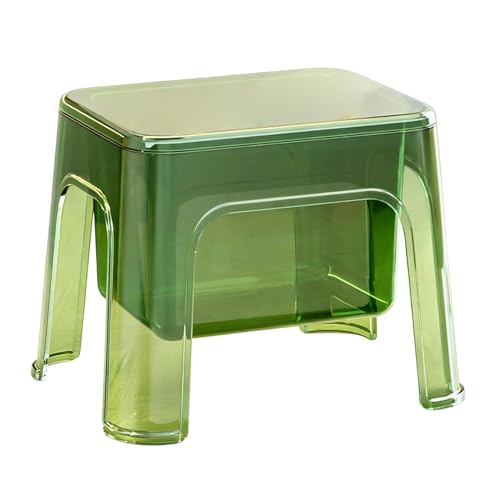 Silla de ducha e impermeable: taburete acrílico transparente para baño 2
