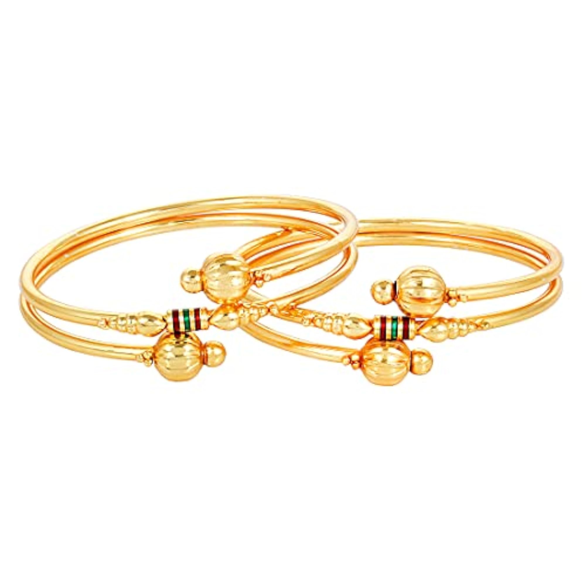 Traditional Plated Bracelet Bangle Set For Women (2.4)