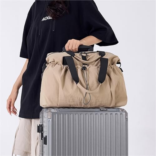 Dry Wet Separate Gym Bag For Men Women Couple Travel Tote Simple Casual Duffle Bags(Black)4