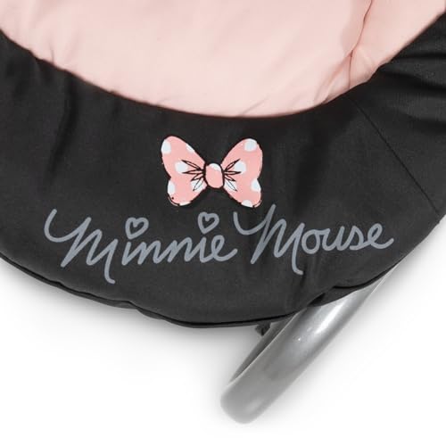 hauck Babywippe Rocky für Babys ab Geburt bis 9 kg, Einhändig Verstellbare Rückenlehne, Schaukelfunktion und Wippfunktion, Leicht Tragbar mit Tragegriff, 3-Punkt-Gurt (Disney Minnie Sweetheart)