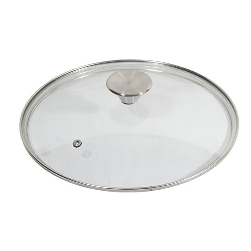 Tampa de Vidro Temperado Panela N30 Com Pomel Inox