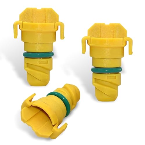 Zeathery 3 PCS Car Engine Oil Pan Drain Plug, Waterproof and Heat-resistant Sealing Bolt, Oil Pan Bottom Drain Hole Sealing Replacement Accessory, Compatible with Ford F150 Edge Navigator (Yellow)