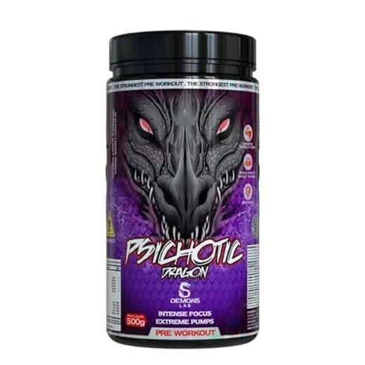 Pre Treino Pre Workout Psichotic Dragon 500g - Demons Lab (Fruit)