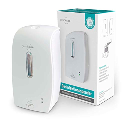 Preisvergleich Produktbild Gesink Care Desinfektionsspender 600ml, Automatischer Alkohol Zerstäuber Desinfektionsmittelspender mit Sensor für Non-Touch Händewaschen