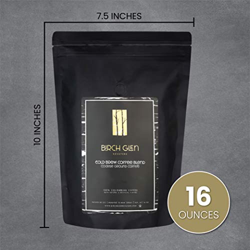 1 Lb Snickerdoodle Flavored Cold Brew Coffee Grounds, Coarse Ground Arabica - Birch Glen Roasters - 16 Oz Resealable Bag #TOP5