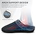 ERGOfoot Orthotic Slippers with Arch Support, Ideal for Plantar Fasciitis, Flat Feet, Heel Pain Relief, Slip on Clog Indoor Outdoor House Shoes with Anti-Skid Rubber Sole/Gray